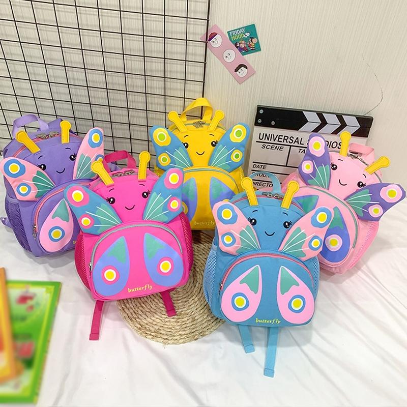 Girls' Butterfly Backpack - Compact and Colourful - Purple 3