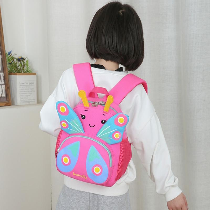 Girls' Butterfly Backpack - Compact and Colourful - Purple 9