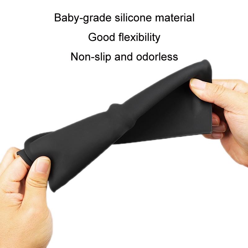 Non-slip Silicone Wireless Charging Mat for Tesla Model 3 / y - Black 4