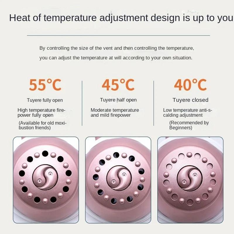 Portable Moxibustion Box For Waist & Abdomen Pink 7