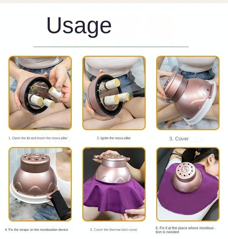 Portable Moxibustion Box For Waist & Abdomen Pink 10