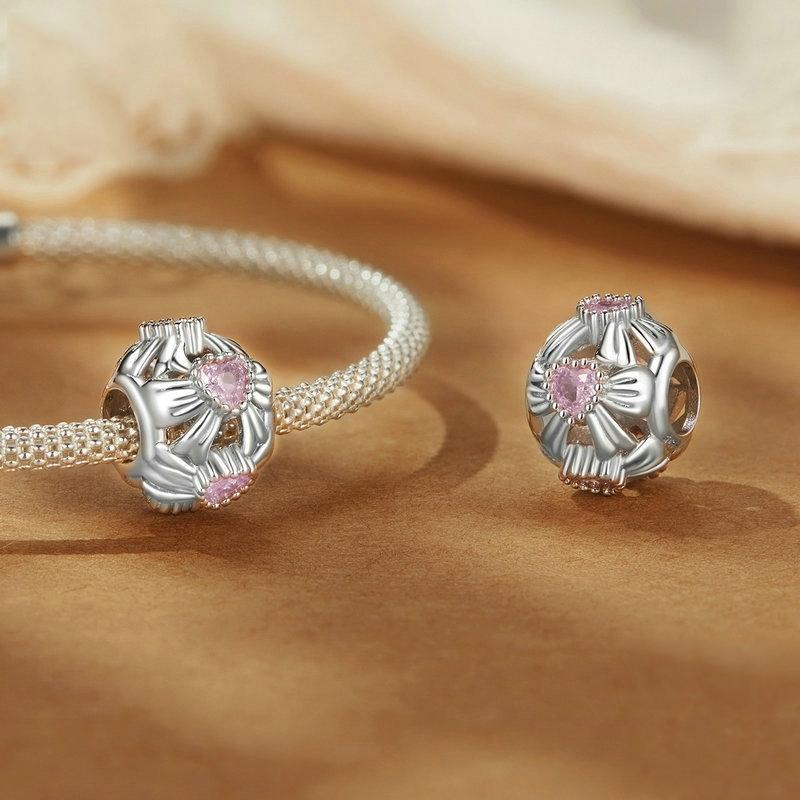 925 Sterling Silver Platinum Plated Sweet Bow Diy Beads 4