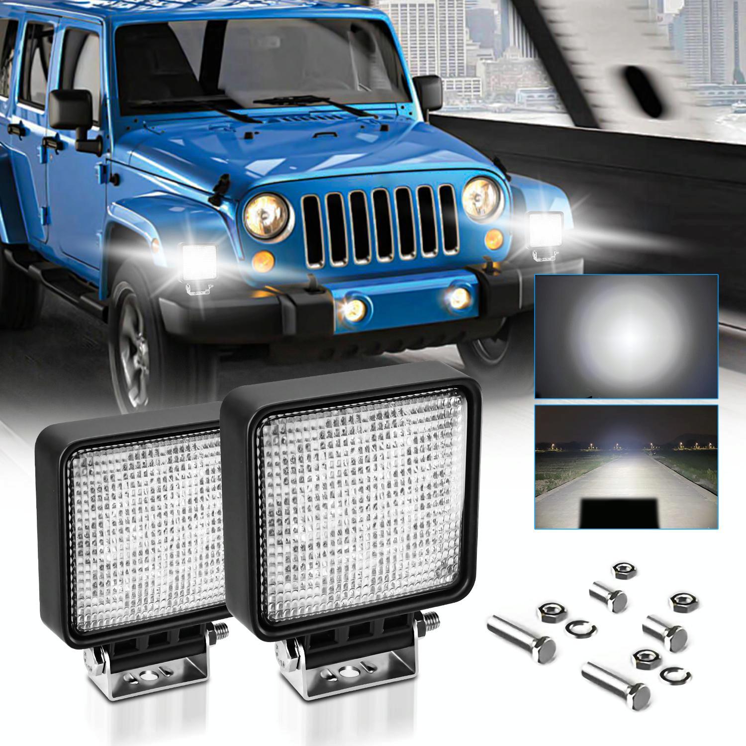 4 Inch Flood - Surface Mixed Luminous Square Light D0083 5