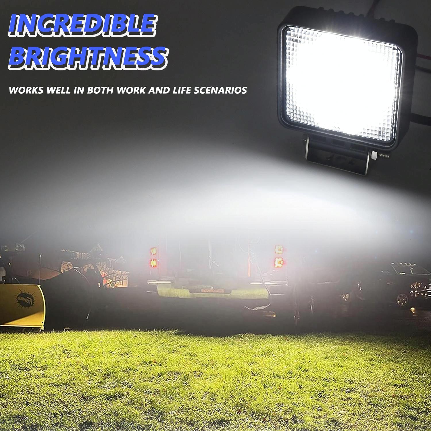 4 Inch Flood - Surface Mixed Luminous Square Light D0083 11
