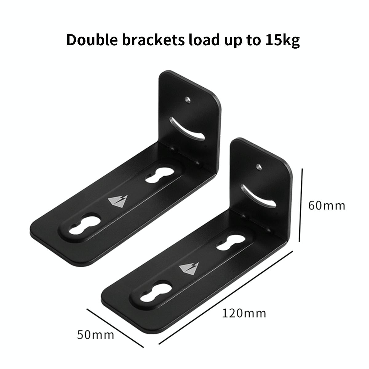 Non-slip Wall Bracket for Long Strip Speakers - Black 3