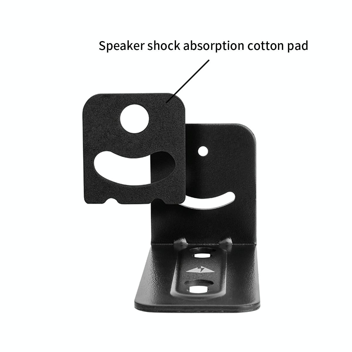 Non-slip Wall Bracket for Long Strip Speakers - Black 4