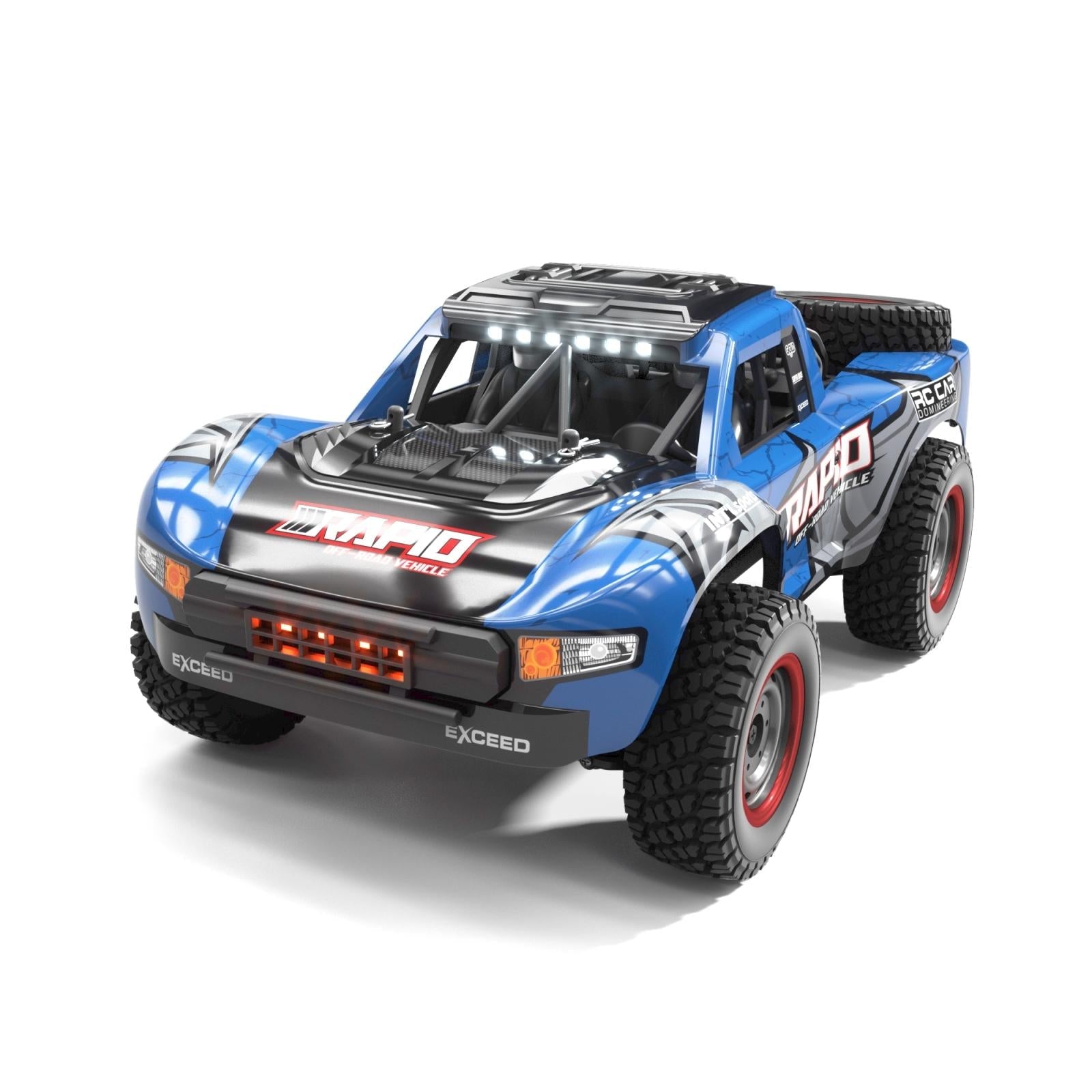 High-speed 4wd Pickup Rc Car with Full-scale High-brush Design - Blue 4