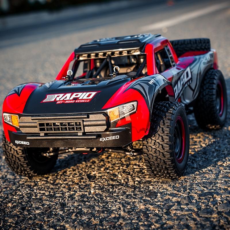 High-speed 4wd Pickup Rc Car with Full-scale High-brush Design - Blue 10
