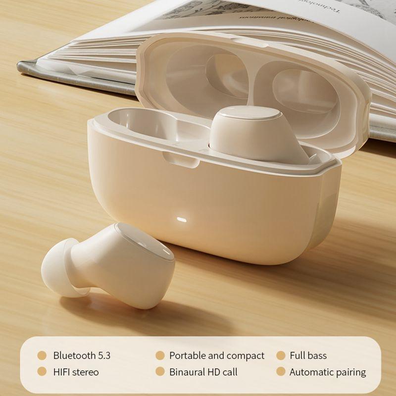 Wireless Earphones with Ai Noise Cancelling Mic and Bluetooth 5.3 - White 6
