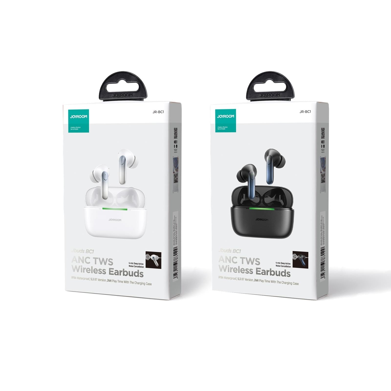 Wireless Noise-cancelling Earbuds - Jr-bc1 Jbuds Series - Black 8