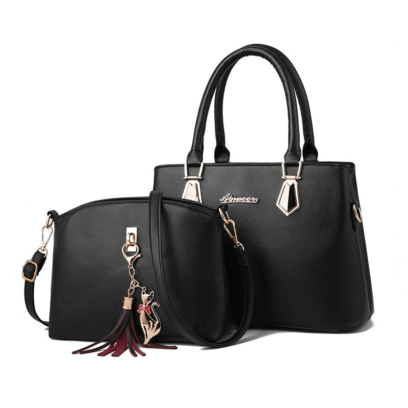 Women 2-in-1 Casual Messenger Bag - Large Capacity - Red Wine 13