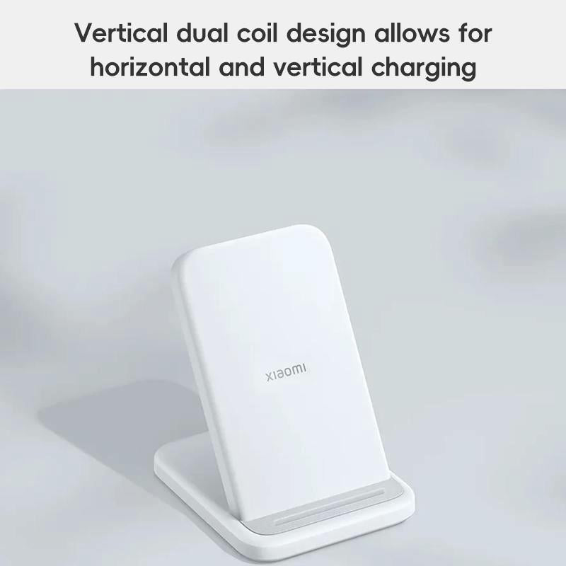 30W Vertical Wireless Charger White 4