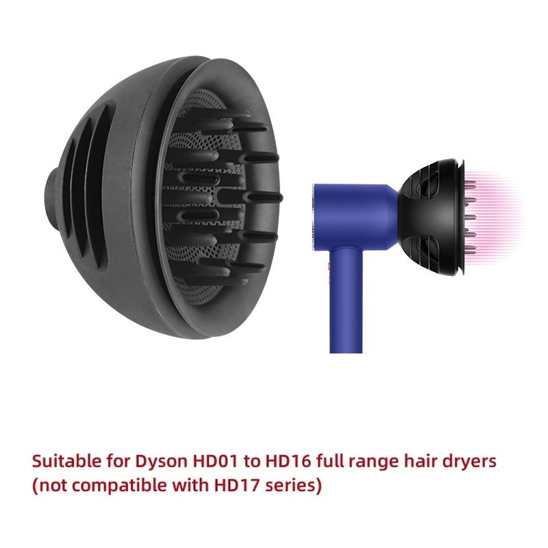 2 In 1 Diffuser For Dyson Hd01 Hd16 Hair Dryers Wave+Curl Attachment Gray 3