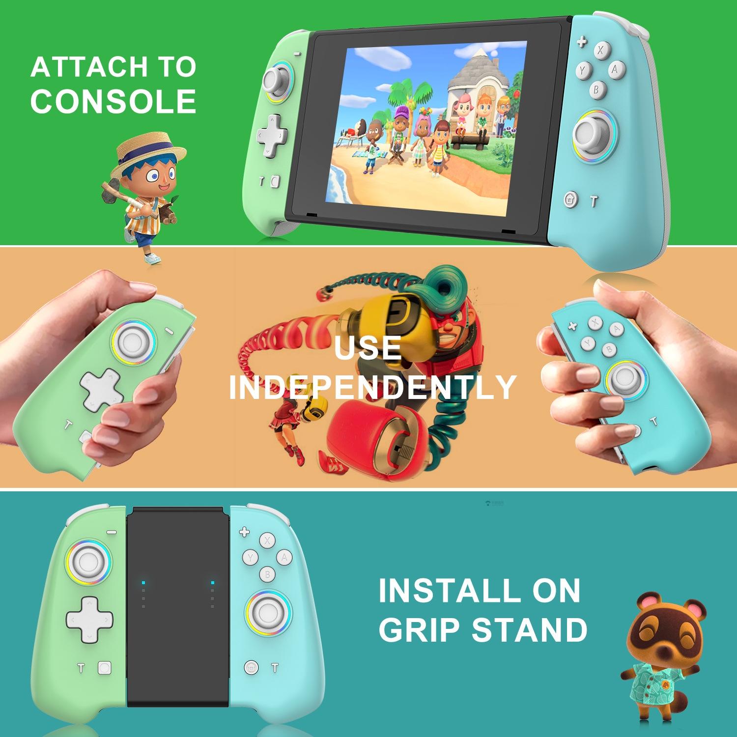 Vibrant Joycon Set with Colourful Light Switch 7