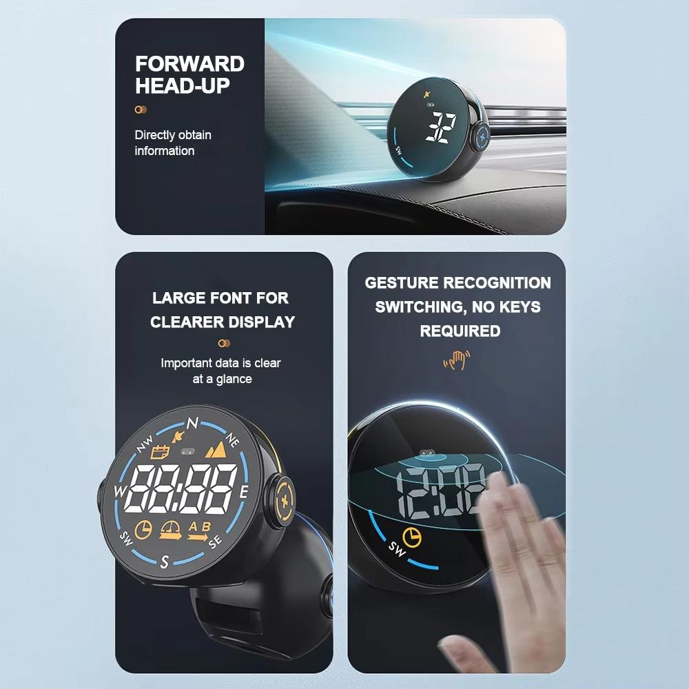 Usb Car Gps Altitude Meter Head Up Display 4