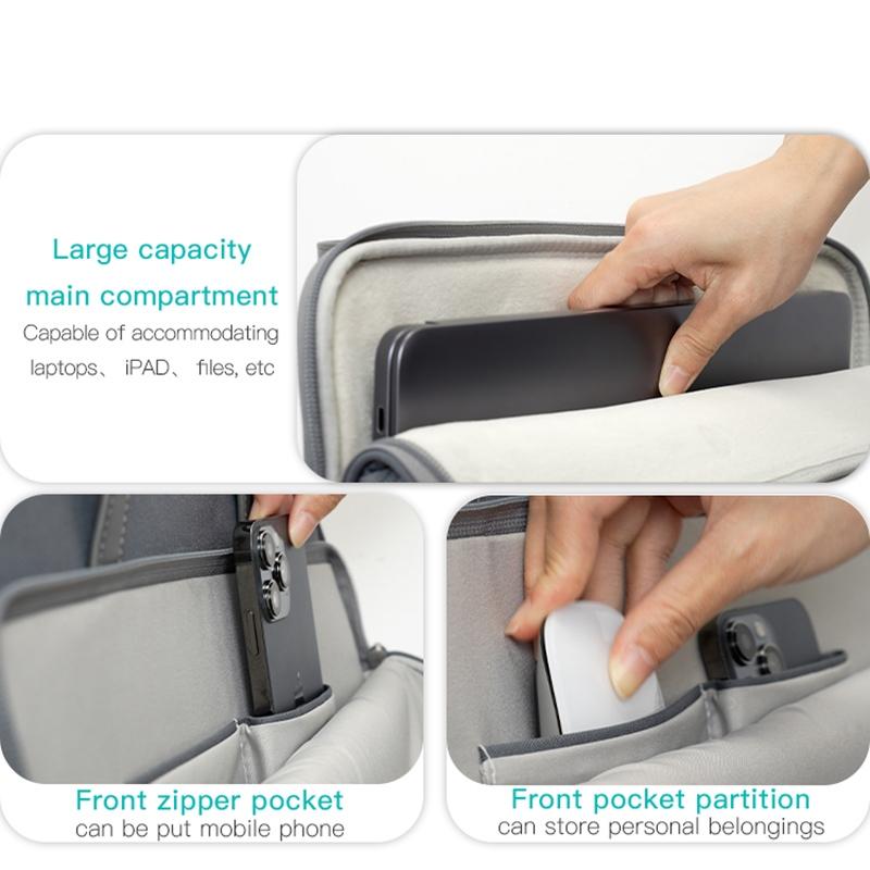 Waterproof 14 Oxford Laptop Bag - Blue 7