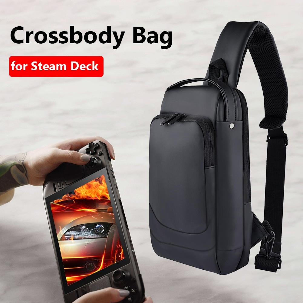 Steam Deck Crossbody Carry Bag - Black 7