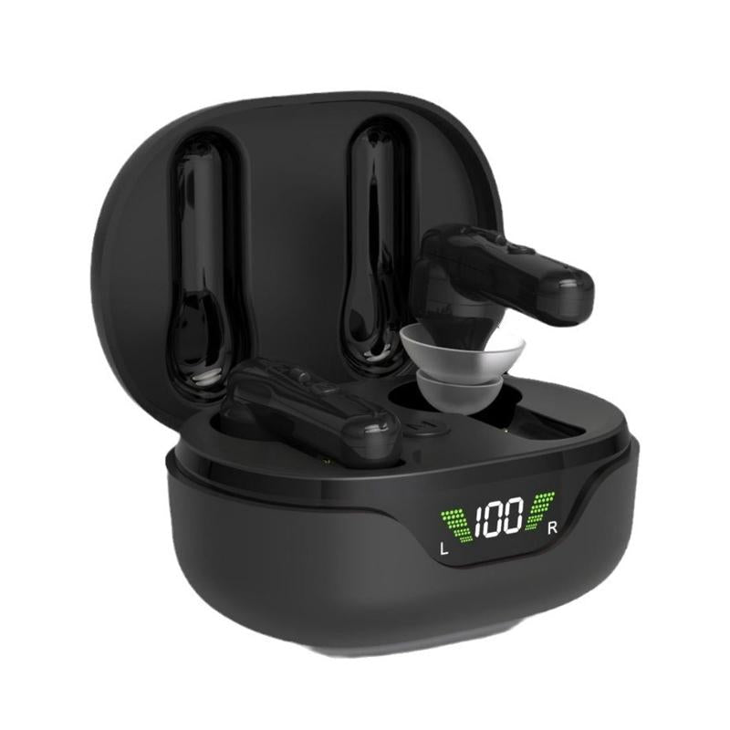 Rechargeable In Ear Hearing Aid Elderly Sound Amplifier Black