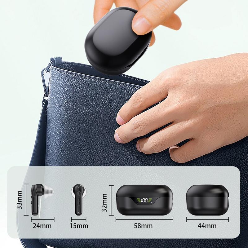 Rechargeable In Ear Hearing Aid Elderly Sound Amplifier Black 4