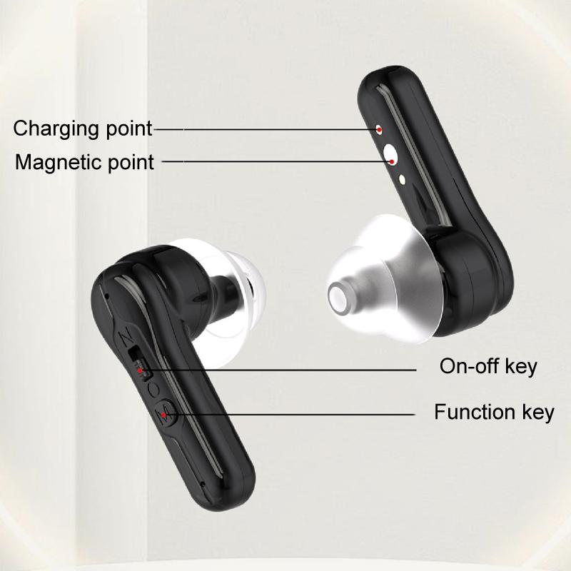 Rechargeable In Ear Hearing Aid Elderly Sound Amplifier Black 5