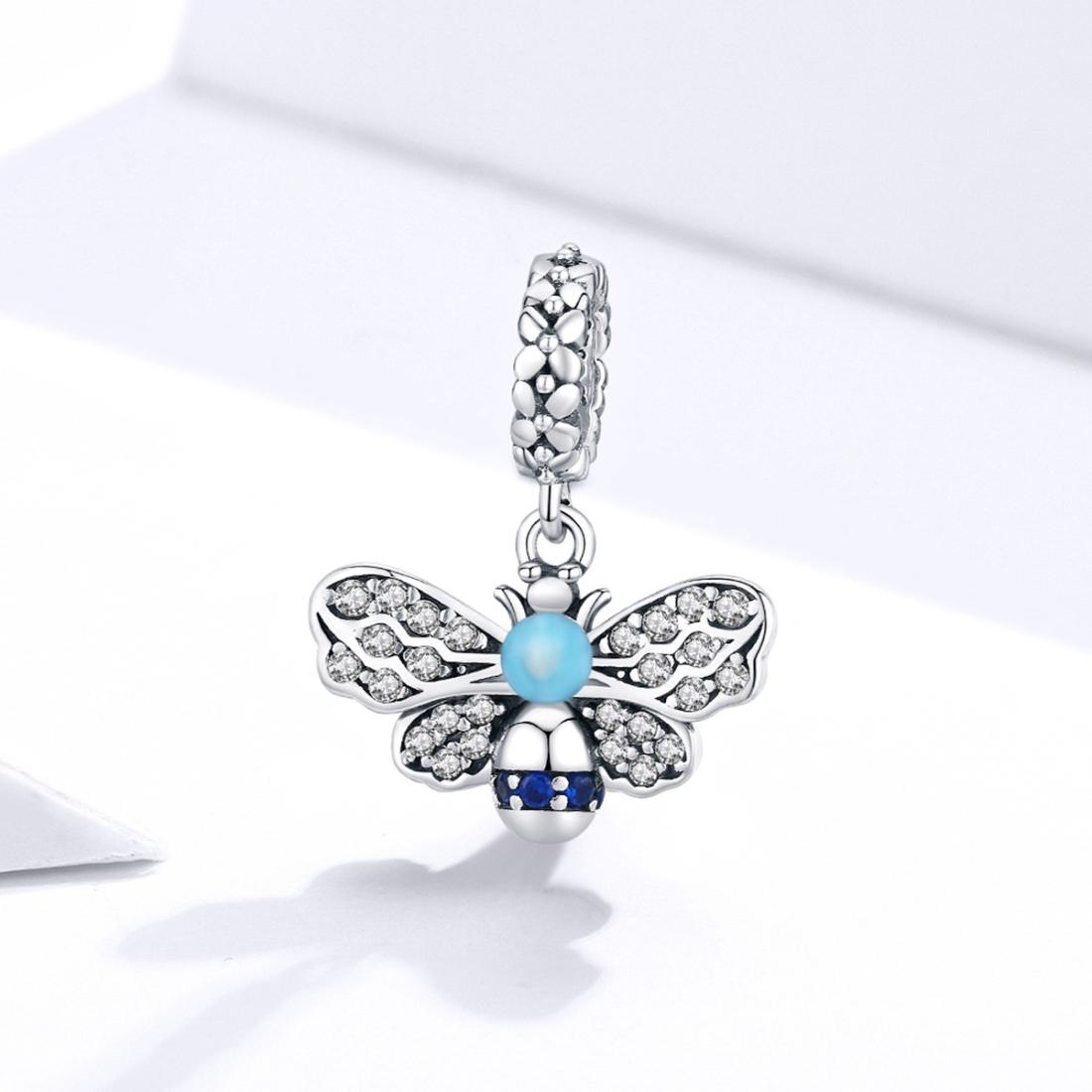 925 Sterling Silver Bee Pendant For Diy Bracelets 3