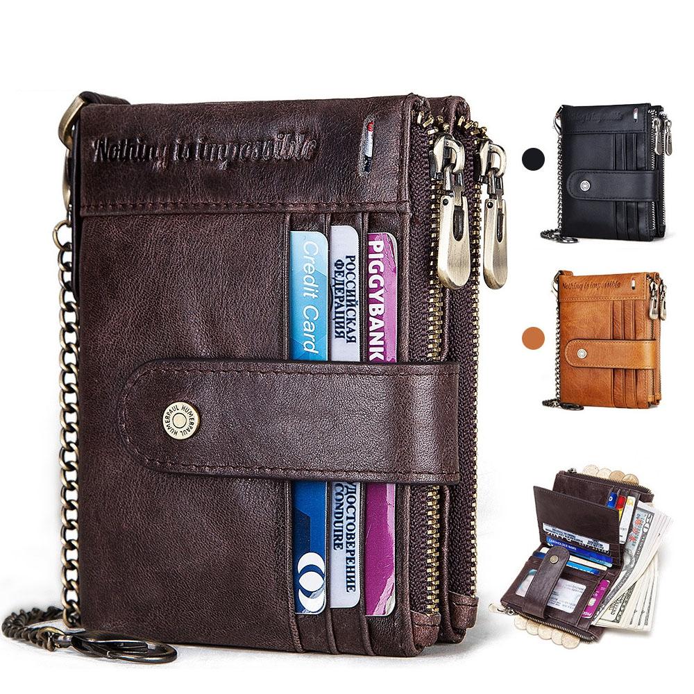 Men Leather Rfid Wallet - Secure & Stylish - Black 3