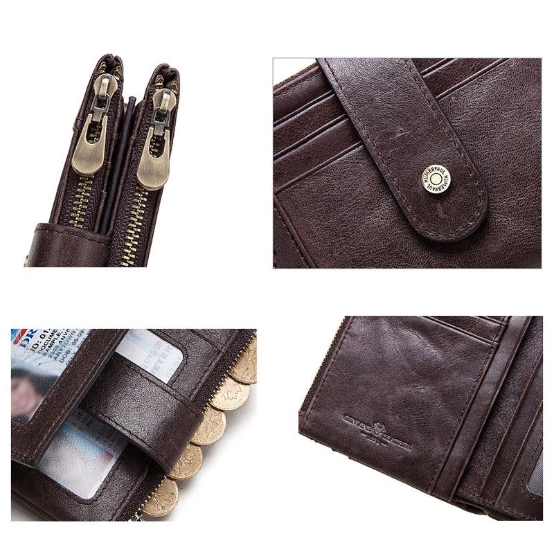 Men Leather Rfid Wallet - Secure & Stylish - Black 7