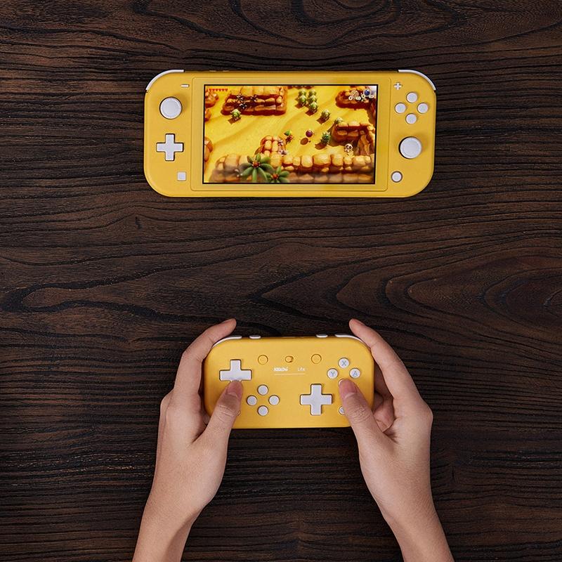 Portable Bluetooth Gamepad for Switch / Pc - 8bitdo Lite Mini - Yellow 7