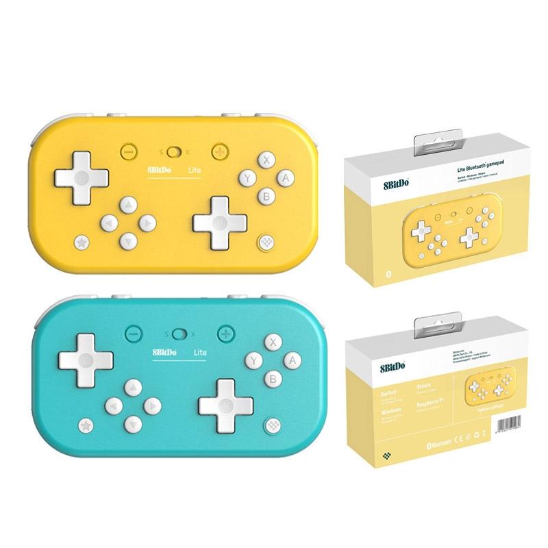 Portable Bluetooth Gamepad for Switch / Pc - 8bitdo Lite Mini - Yellow 8