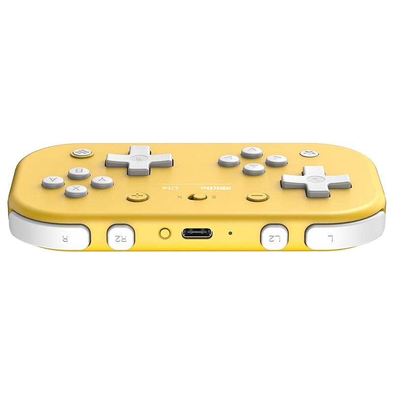 Portable Bluetooth Gamepad for Switch / Pc - 8bitdo Lite Mini - Yellow 11