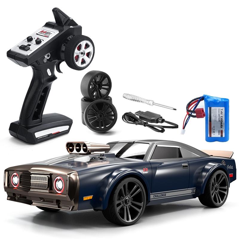 High Speed Electric Drift Rc Car - 4wd Muscle - Grey 11