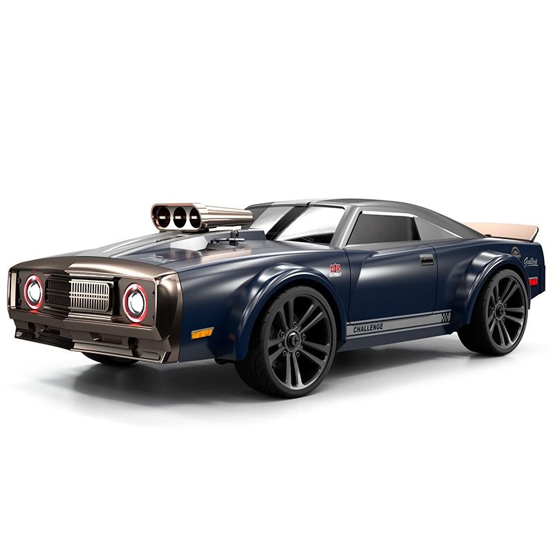 High Speed Electric Drift Rc Car - 4wd Muscle - Grey 12