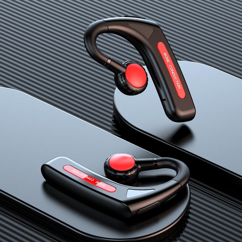 Wireless Bone Conduction Bluetooth Headset - Hanging Ear Design - Black 15