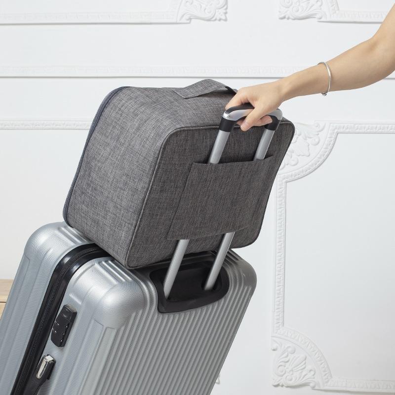 Large Capacity Cationic Trolley Suitcase for Trip Storage - Black 9