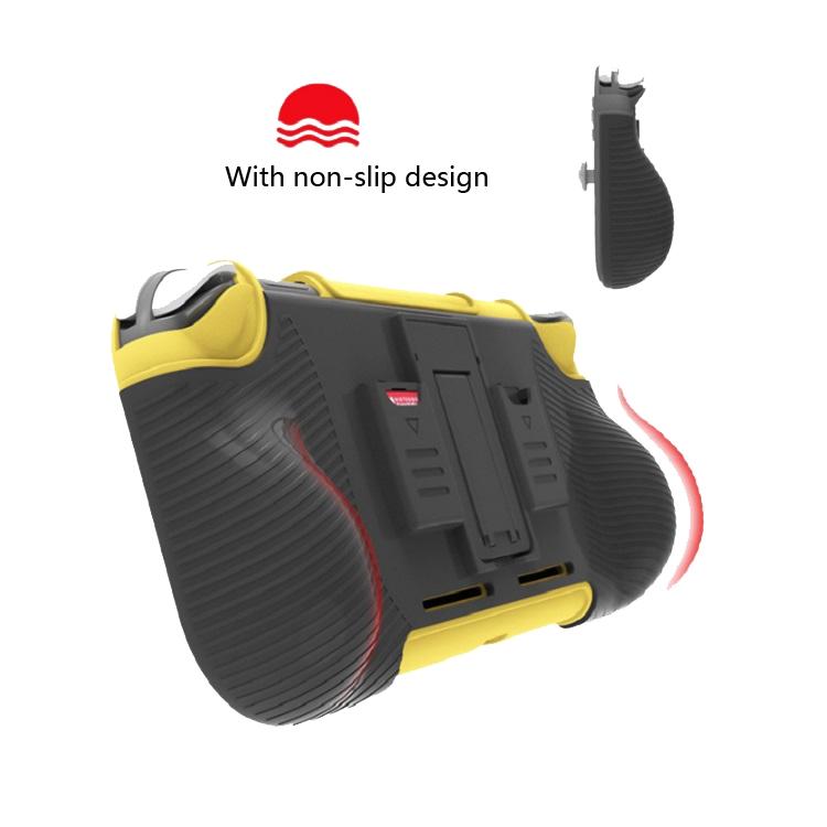 Protective Shell for Switch Lite with Game Card Box and Grip - Black And Green 5