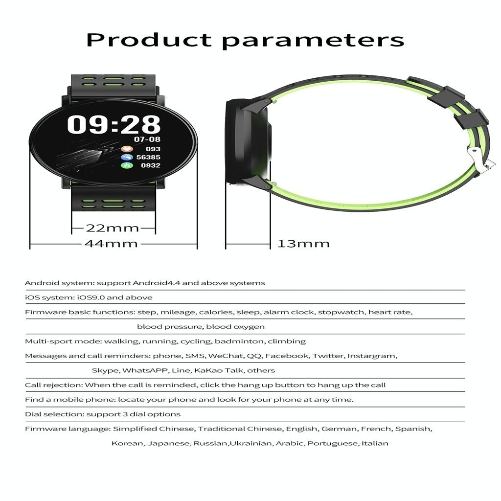 Smart Watch With Call Reminder And Health Monitoring - Black 3