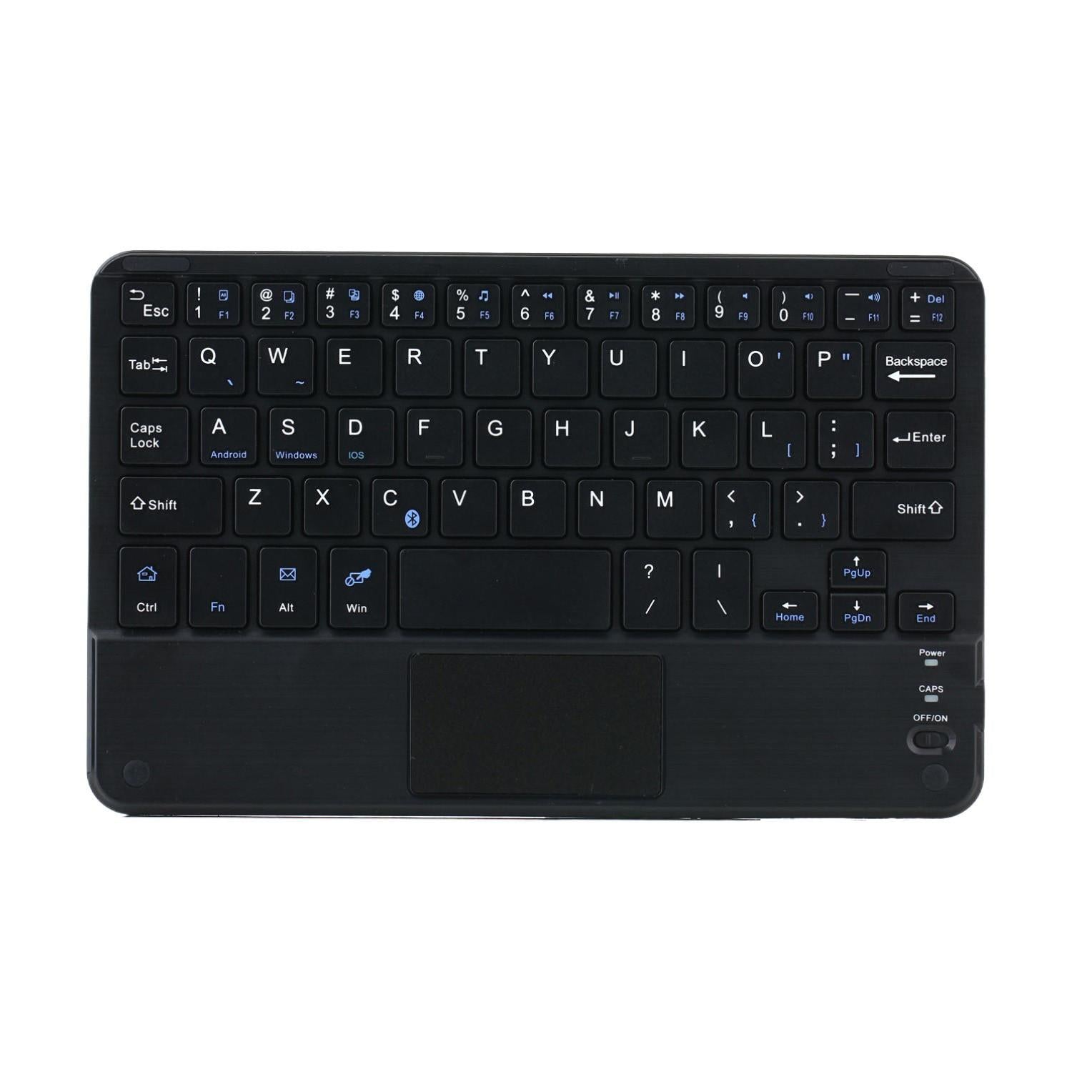 Detachable Bluetooth Keyboard Leather Tablet Case For Ipad Mini 6 With Touchpad & Holder - Black 4