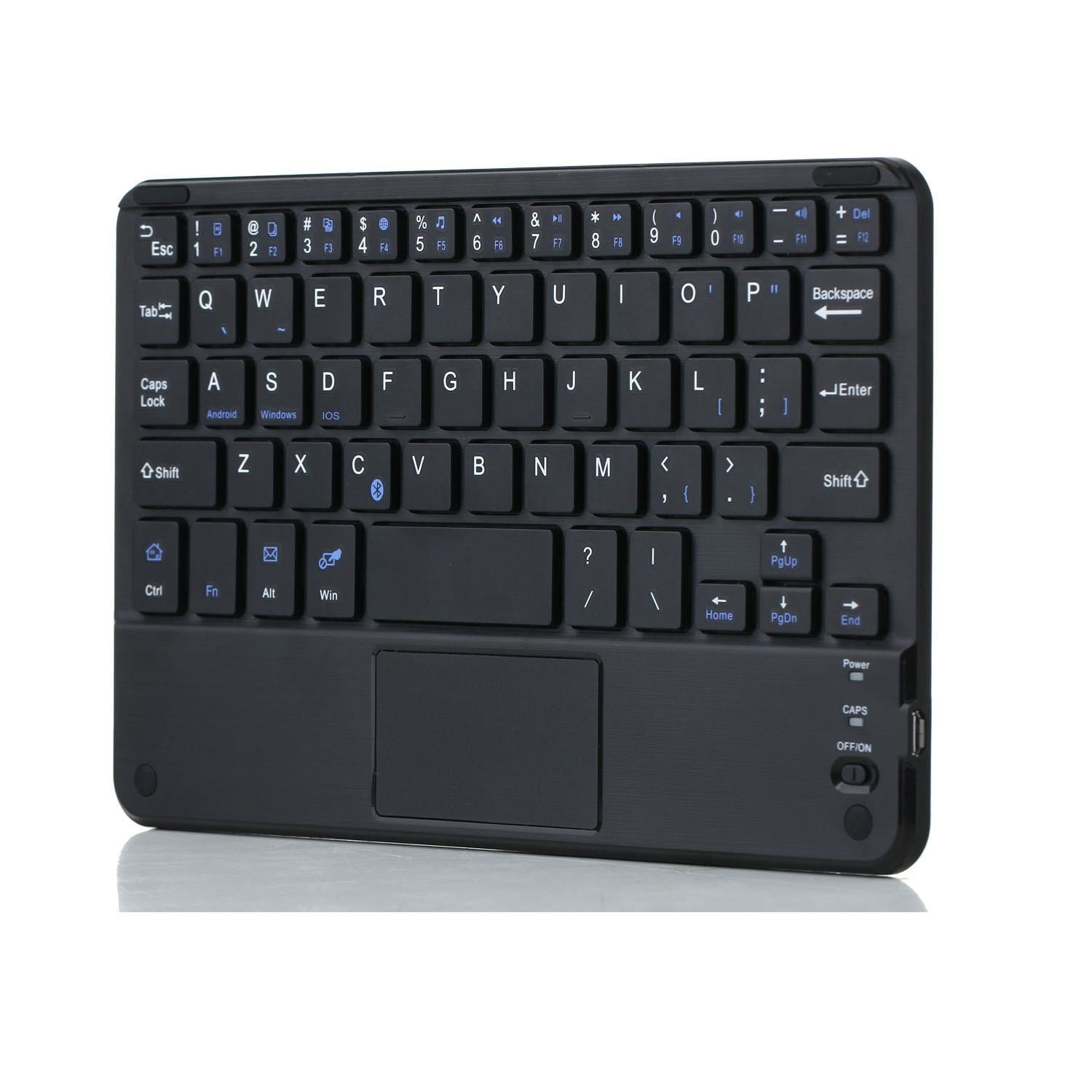 Detachable Bluetooth Keyboard Leather Tablet Case For Ipad Mini 6 With Touchpad & Holder - Black 5
