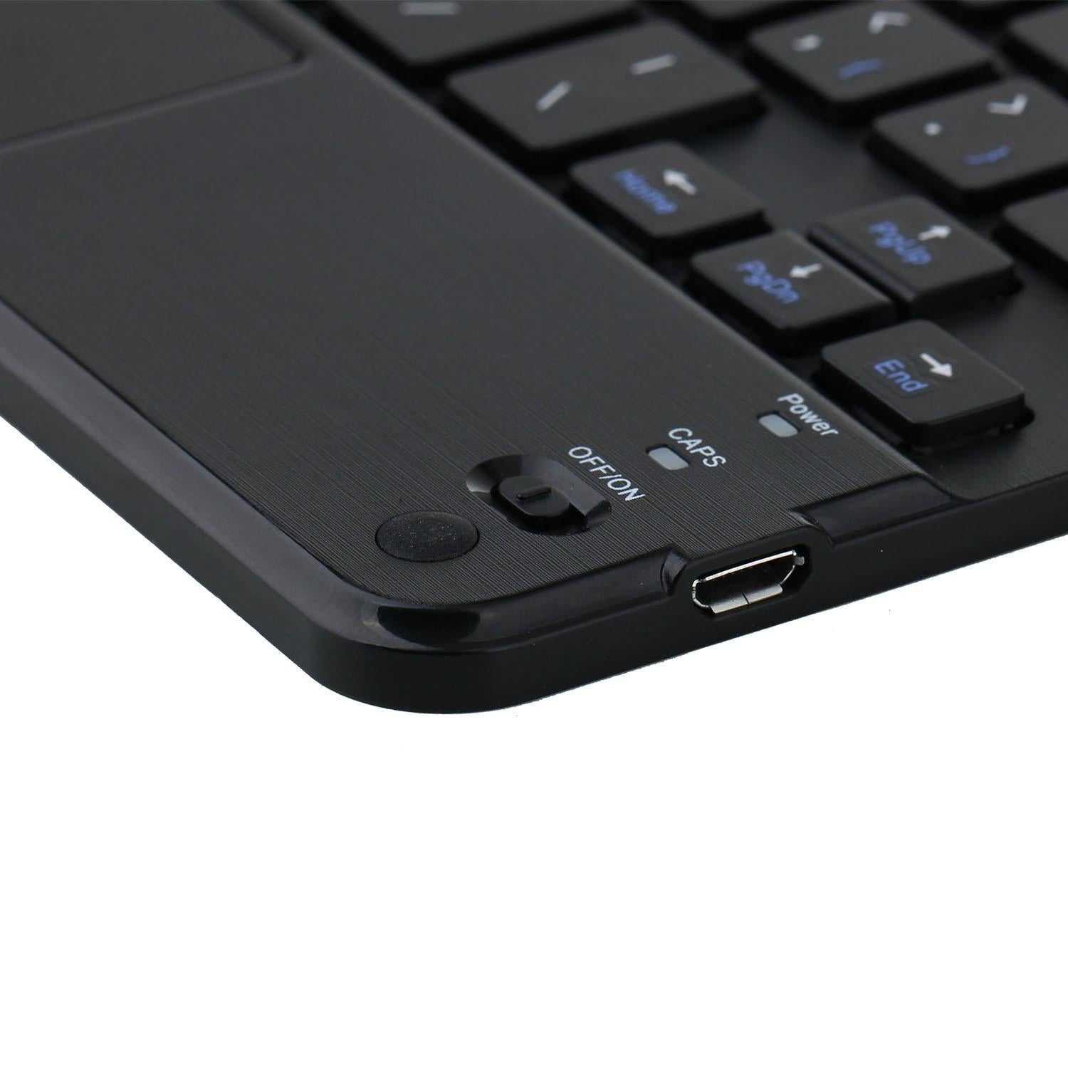 Detachable Bluetooth Keyboard Leather Tablet Case For Ipad Mini 6 With Touchpad & Holder - Black 7