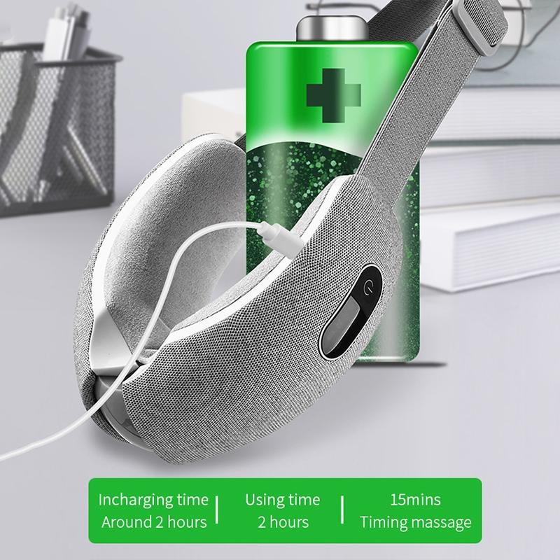 3-Layer Airbag Eye Massager English Grey 5