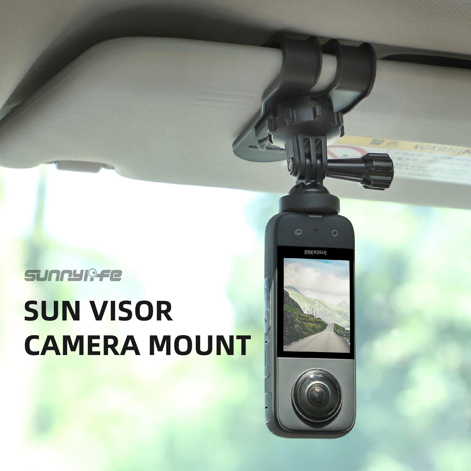 360 Degree Rotating Sun Visor Camera Mount for Vlogging 3