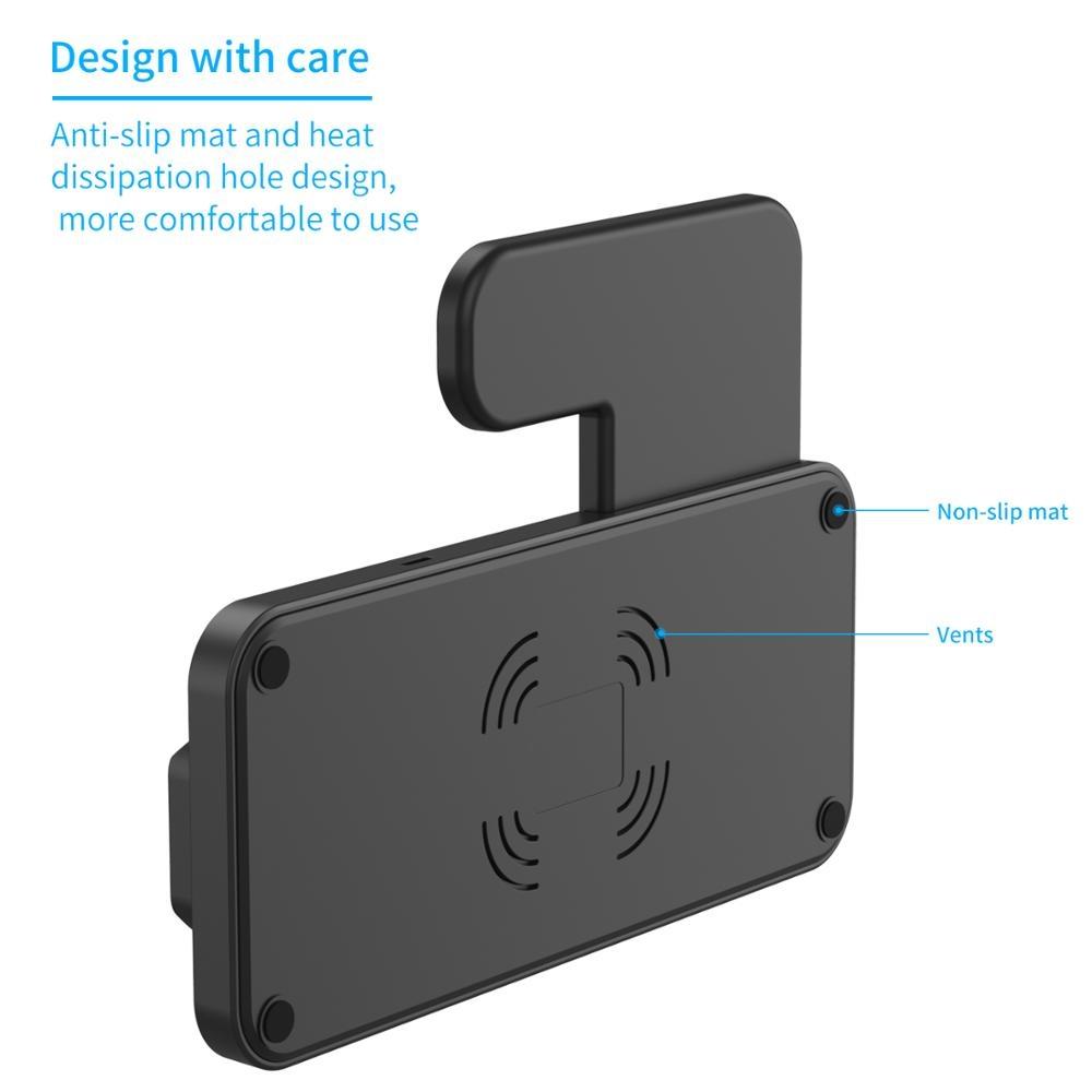 Foldable 4 In 1 Wireless Charger For Mobile Devices - Black 7