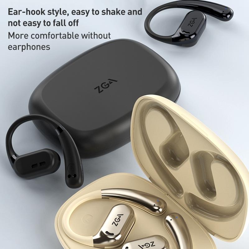 Wireless Bluetooth Earphone Ear-mounted - Black 3