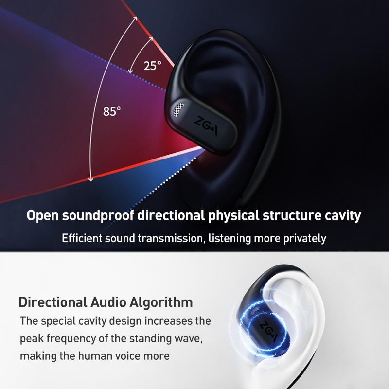 Wireless Bluetooth Earphone Ear-mounted - Black 4