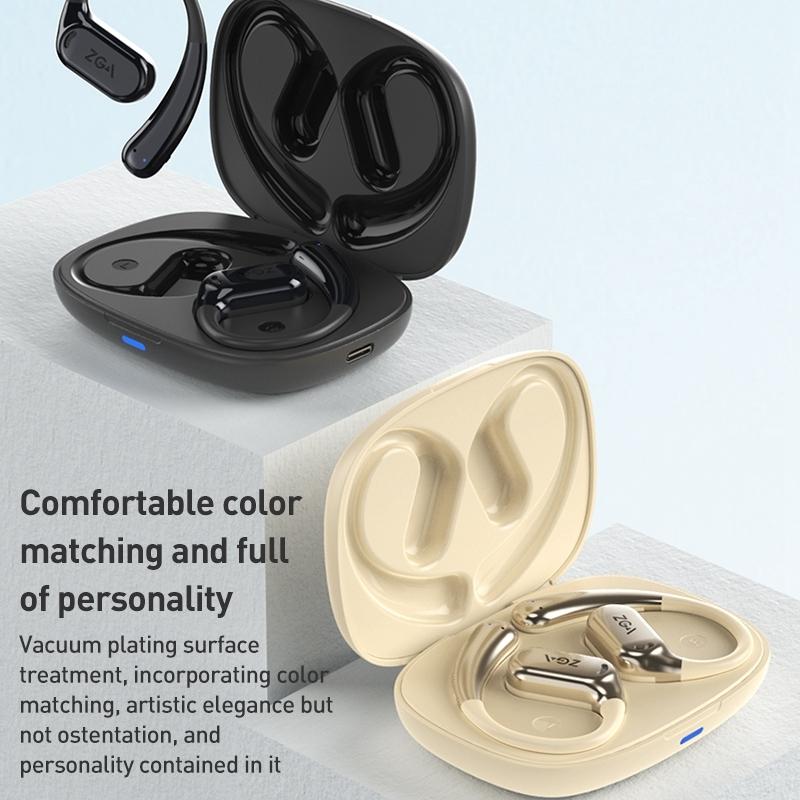 Wireless Bluetooth Earphone Ear-mounted - Black 9