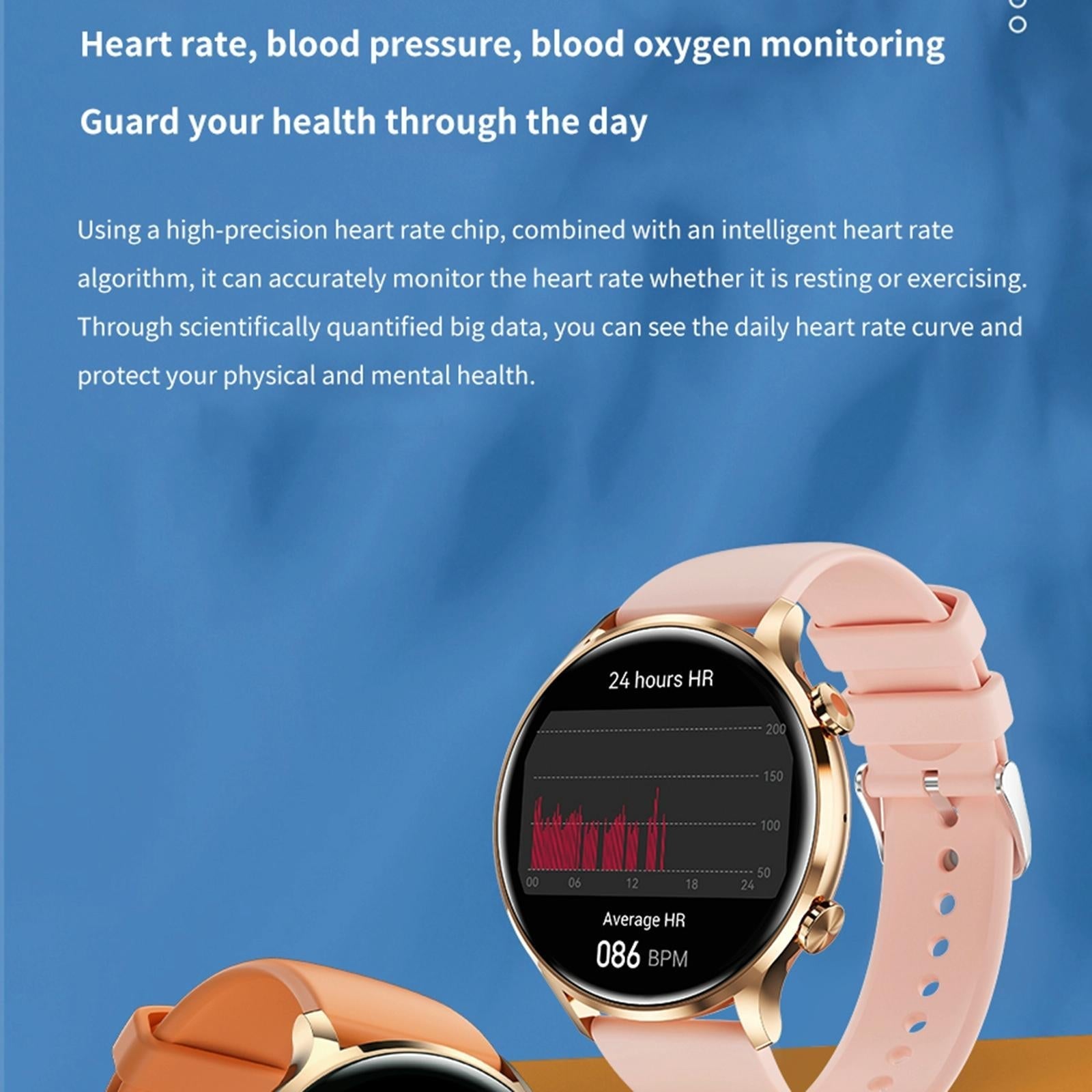 1.39 Inch Bt5.2 Smart Sport Watch Support Bluetooth Call / Sleep / Blood Oxygen / Temperature / Heart Rate / Blood Pressure Health Monitor - Orange 14