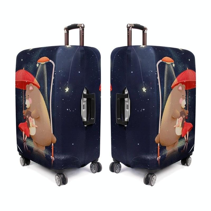 Protective Cover for Durable Luggage - Elastic Dustproof - Small Size - Love Girl 6