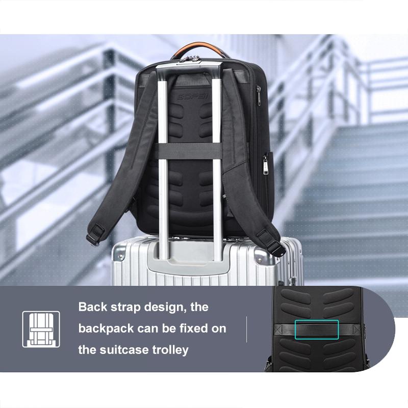 Waterproof Laptop Backpack with Usb & Type-c Port - Large Capacity Black 5