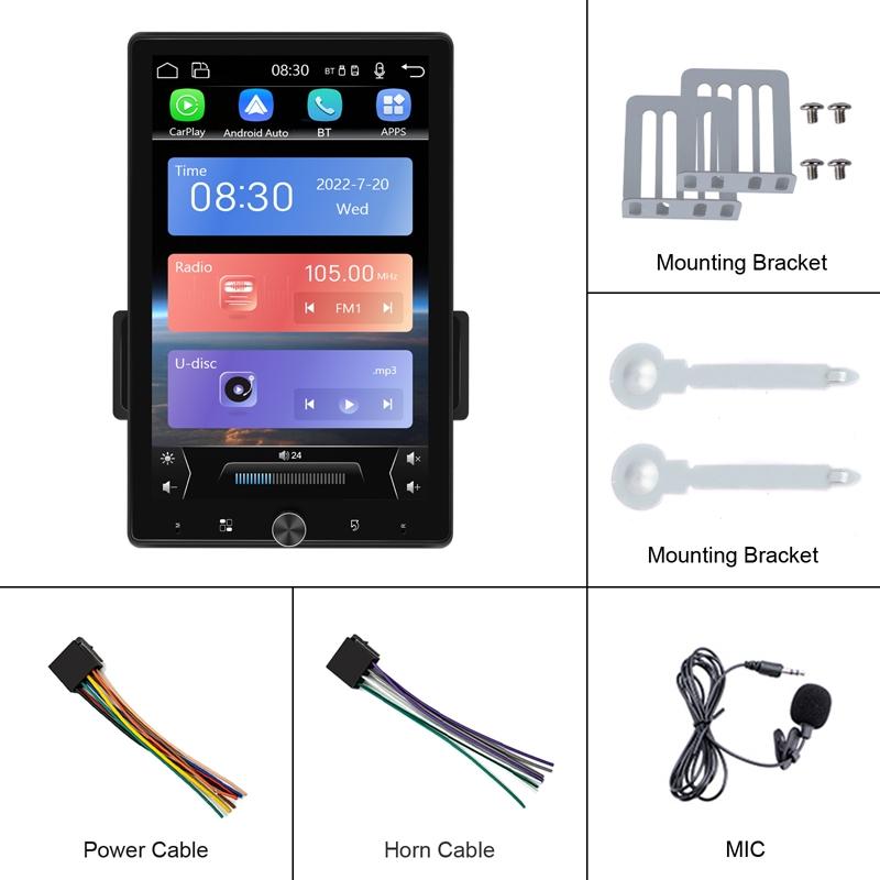 10.4 Inch Vertical Screen Android Navigation With Wireless Carplay & Backup Camera 3