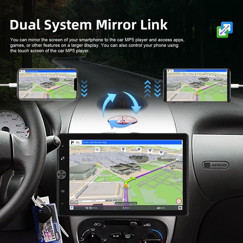 10.4 Inch Vertical Screen Android Navigation With Wireless Carplay & Backup Camera 5